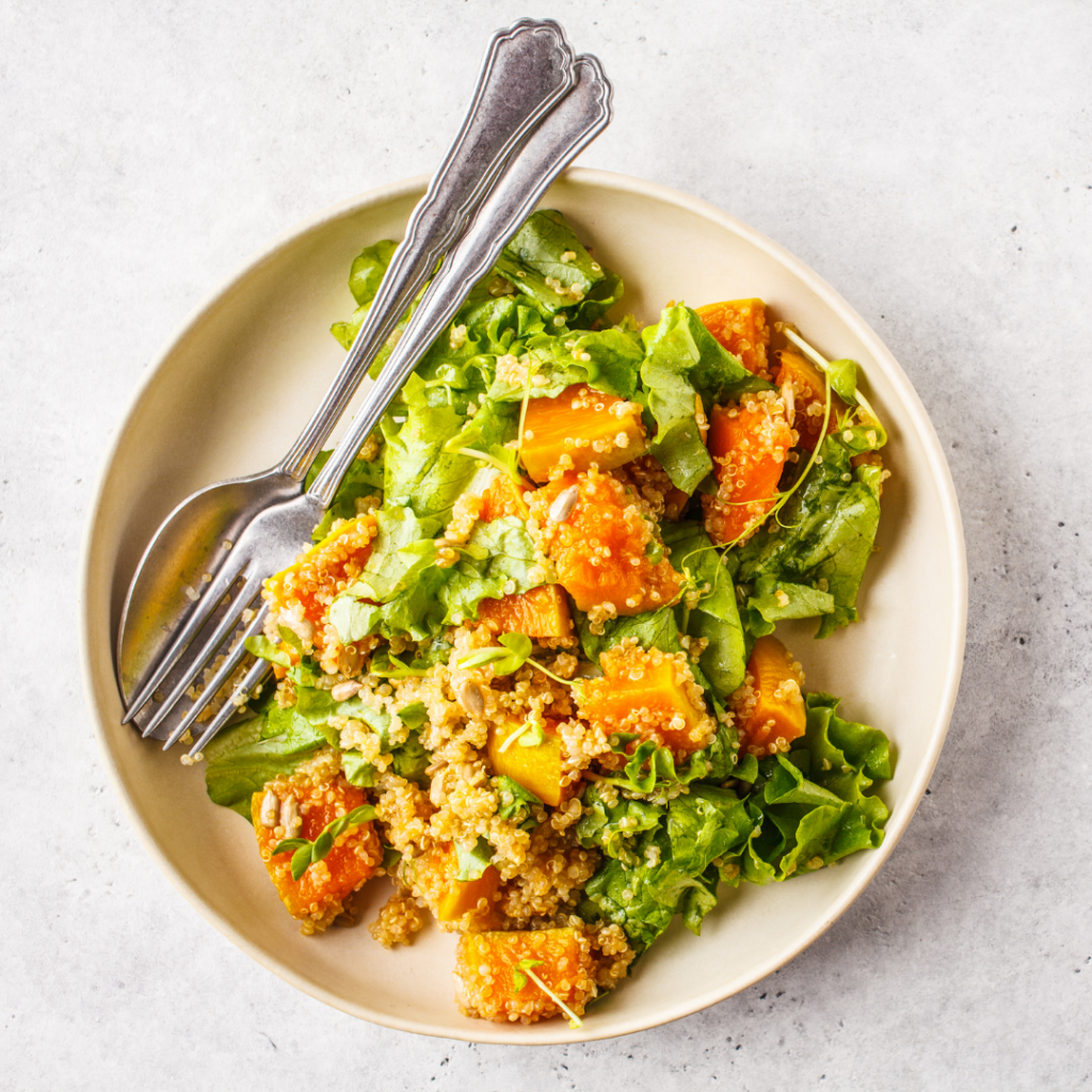 Wellness in a Bowl: Nutrient-Rich Warm Pumpkin Quinoa Salad