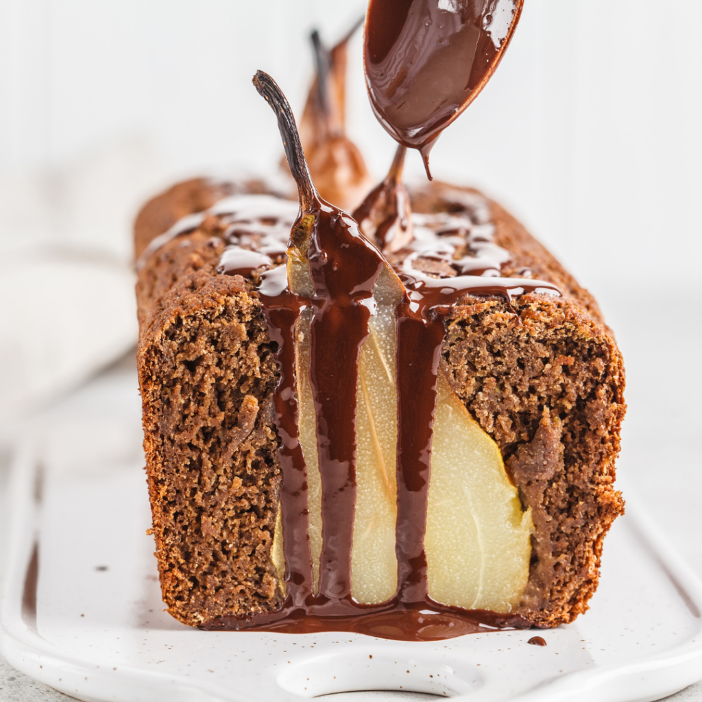 Tempting Treat: Dive into Chocolate Pear Loaf Magic!