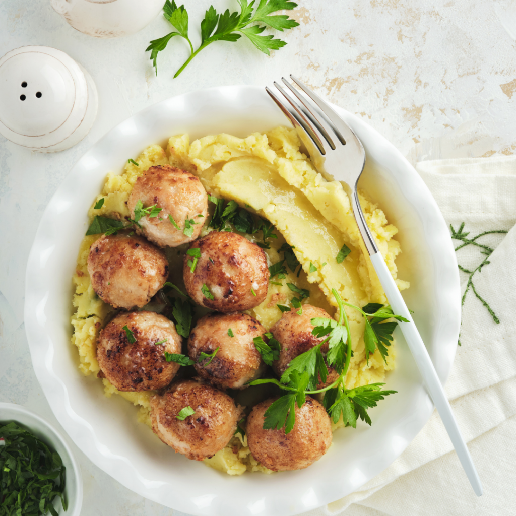 Warm Your Heart with Swedish Turkey Meatballs & Potatoes